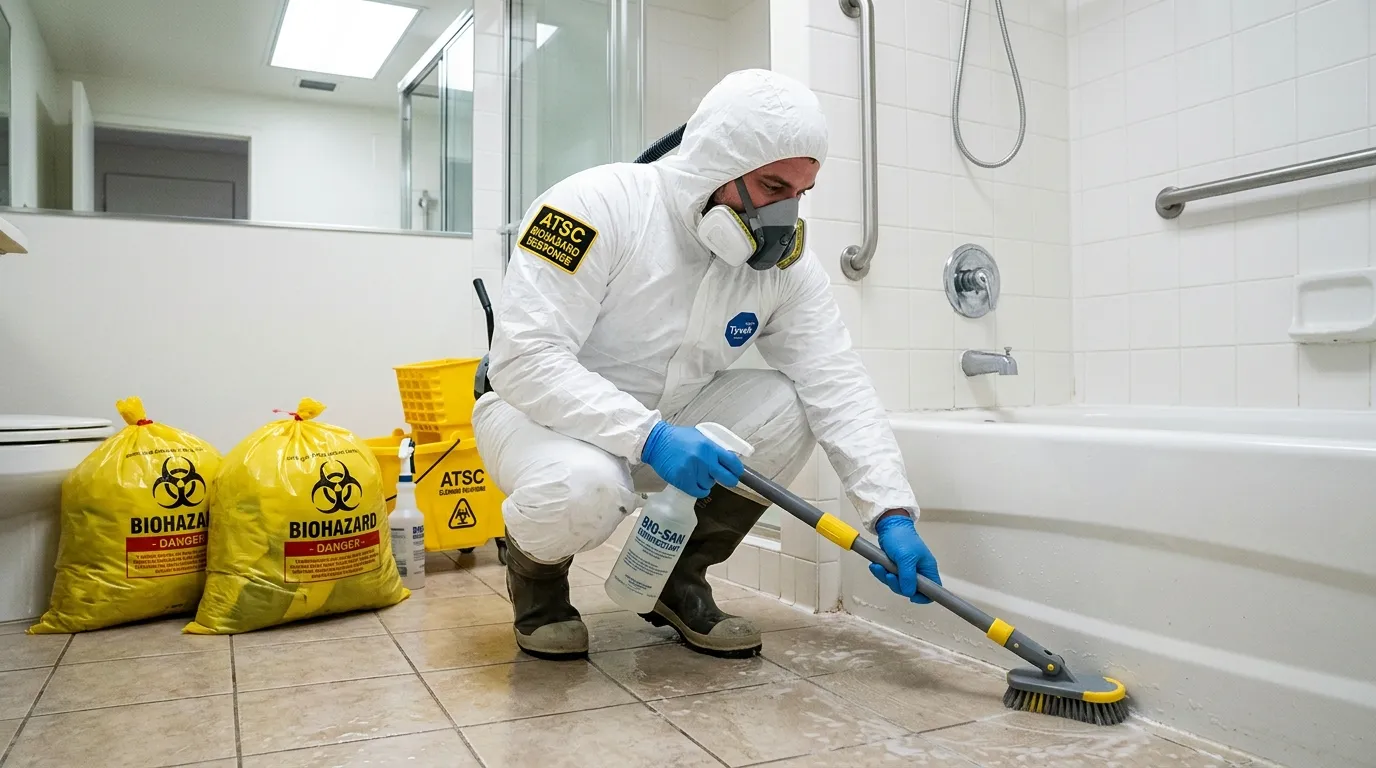 Decontamination equipment deployed for Blood Cleanup in Panthersville